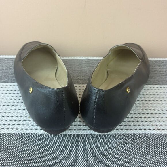 Etienne Aigner Freedom Women’s Black Leather Slip On Loafer Shoes Size 8M - Picture 5 of 8